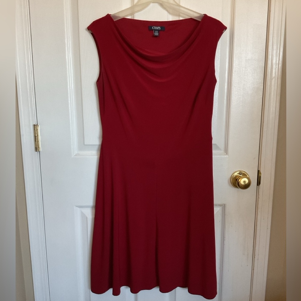 Chaps women’s Red Sleeveless Dress